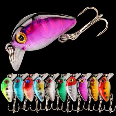 China High Quality ABS Fishing Lures 2.7cm Hard Plastic 1.6g Crank Bait for sale