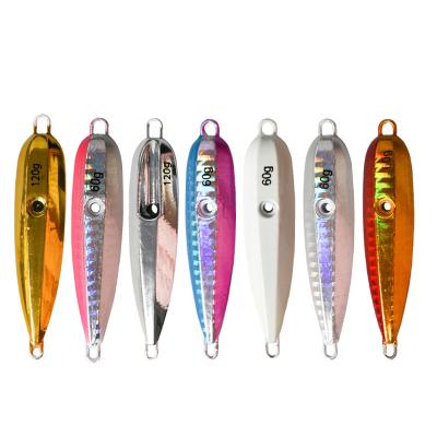 China Metal Baiting 60g-200g Artificial Hard Bait Fishing Jig Lures Metal Fishing Lure YJ82 for sale