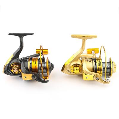 China LEFT HAND Metal Saltwater Fishing Reel 6000 Fishing Tackle For Carp Double Loading Spinning Fishing Reels for sale