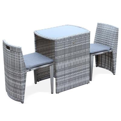 China Outdoor foldable morden dining table and chairs are ideal for couples and children for sale