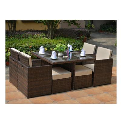 China Traditional Wholesale Outdoor Rattan Garden Dining Sofa Set Furniture for sale