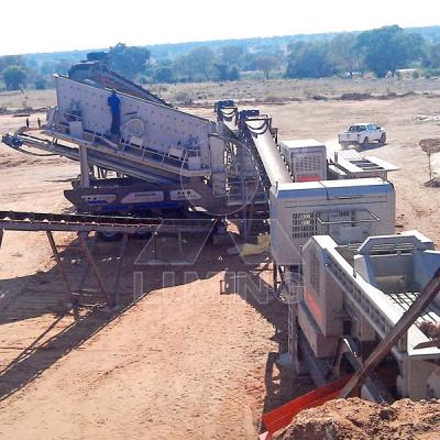 China Mobile Quarry Vibrating Screen WithCapacity 100 Ton Per Hour Mobile Stone Crusher Screening Mobile Vibrating Screen 100tph for sale