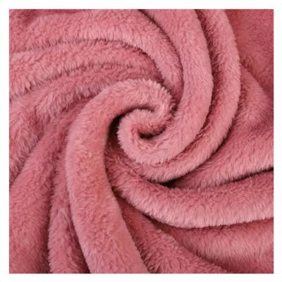 China Good Quality Polyester Anti Pill Fabric Customized Color Flannel Fleece 160CM for sale