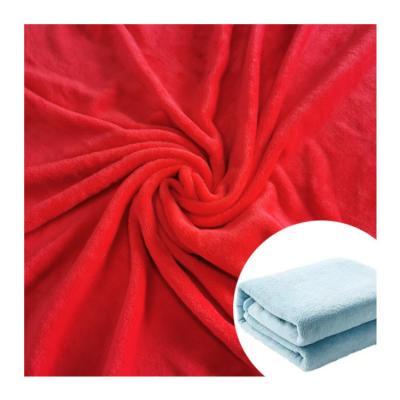 China Factory Direct Customized Super Soft Polyester Flannel Fleece Fabric 240 Width Tear-Resistant For Blankets And Throws for sale