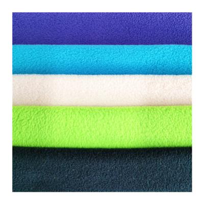 China Popular good quality FDY basic 100% polyester dot anti pill fleece fabric in rolls for hoodie for sale