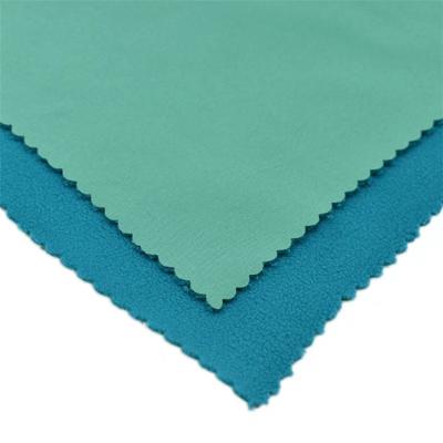 China Anti Pill Maker Made 4 Way Stretch Fabric Bonded With Waterproof Fleece Fabric Softshell Fabric for sale