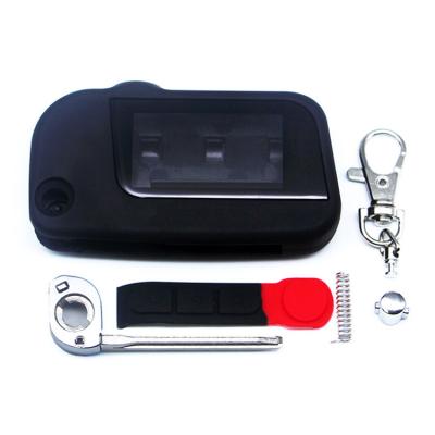 China Keyless entry A93 key chain, compatible with starline A93 LCD two-way car alarm remote control protective case folding for sale