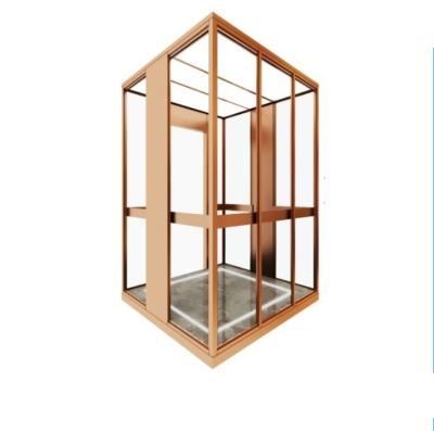 China Modern Round Cabin Elevator Bar Guided Glass Panoramic Elevator for sale