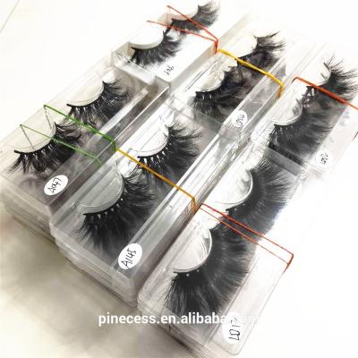 China 15-25time with bulk clear real mink lashes use long strand mink vendors suitable handwork 25mm Siberian luxury natural wholesaler real 3d Mink Lashes for sale