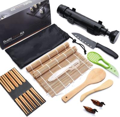 China Sustainable Complete Sushi Maker Kit with Bamboo sushi Rolling mat Bazooka Makes Sushi so Easy  for Beginners  With Instructions for sale