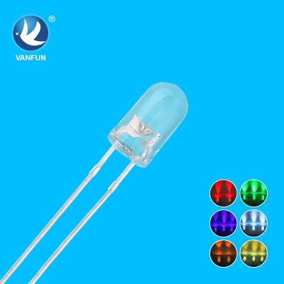 China Led lighting strip borderless 5mm round main white, red, blue, green, transparent, LED light emitting diode for sale