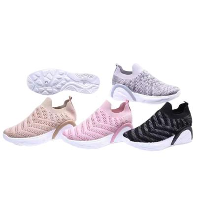 China Cushioning China 2022 Latest Spring Summer Design Fashion Flat Sneakers Women's Breathable Casual Shoes for sale