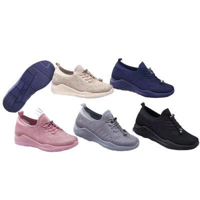 China Cushioning New Fashion Mesh Wholesale Casual Sport Shoes Breathable For Women Girls Sports Shoes For Ladies for sale