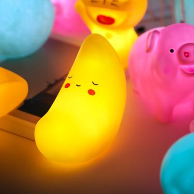 China 2018 New Product Modern Hand Patted Silica Gel Led Night Light for sale