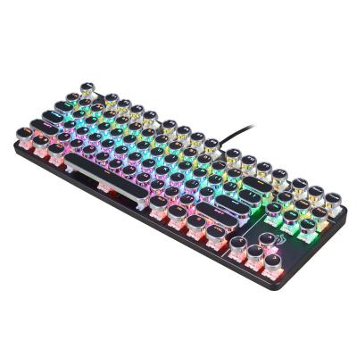 China Digital Punk Keypad RGB Mechanical Keyboard 87 Keys For Wired Computers for sale