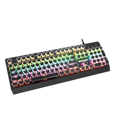 China New Rainbow Key Numeric Keypad OEM Model 104 Mechanical Keyboard High Quality Gaming Deprived of Light Effect for sale