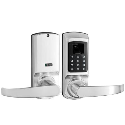 China Smart Door Fingerprint Password Lock Office Bedroom Wooden Door Lock FM-02 for sale