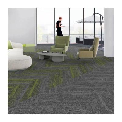 China 6mm Total Thickness 50x50 60x60 Square Size Loop Pile Carpet Tiles for Hotel and Office for sale