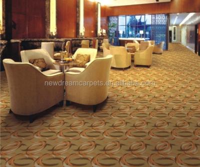 China Stock 20% Nylon 80% Lana Teppich de cinco estrellas tejido Axminster para el hotel Lobby Restaurante en venta