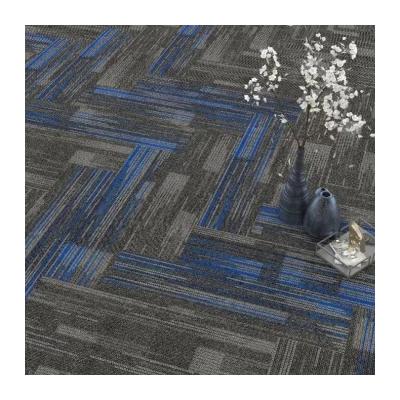 China Machine Made Office Carpet Tiles 50x50cm Squares for Office Flooring Solution for sale