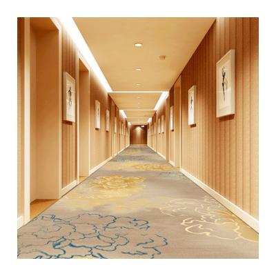 Cina 25*4M o supporto taglie personalizzate tappeto da pavimento per hotel in nylon rettangolo rosso design moderno in vendita