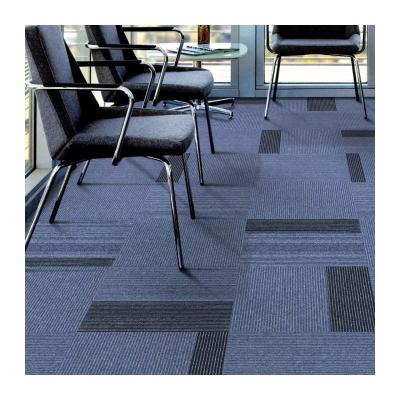 China OEM Washable PVC Fiber Glass Backing Carpet Tiles for Commercial Office Modular 50x50 for sale