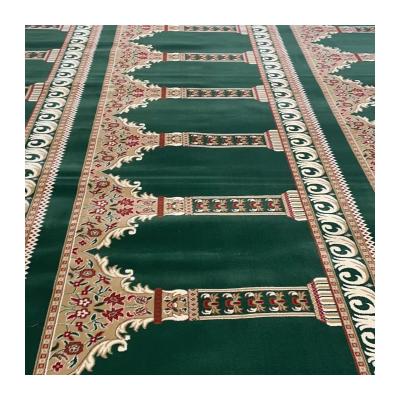 China Yarn de alfombra suave hecha por máquina para sala de oración musulmana lavable de pared a pared Rollo de alfombra en venta