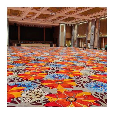 Cina 80% lana 20% nylon resistente al fuoco Axminster Cut Pile Hotel Casino Event Venue Carpet in vendita