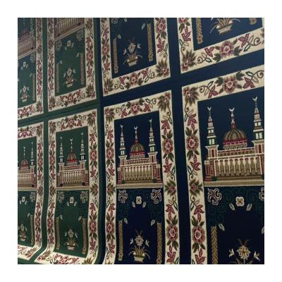 China Custom Rectangle Muslim Mosque Design Masjid Prayer Carpet And Meeting Room Mosque Carpet for sale