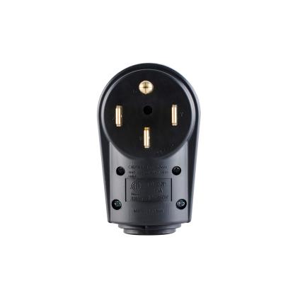 China Commercial 50 Amp RV Plug Replacement Power Outlet Electrical ETL Listed NEMA 14-50P for sale