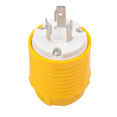 China NEMA L6-20P Specification Grade Turn Lock Connector 20-Amp 250 Volt Two Volt Two Pole 3 Pole Residential/General Purpose Wire for sale