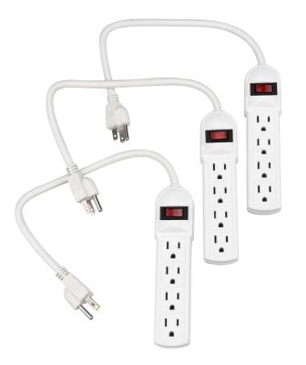 China Residential/General Purpose 15A 125V 1875W, 90 Joules Outlet P052 4 Power Strip With Small Straight Plug Power Strip Surge Protector for sale