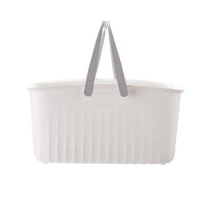 China Hot Sale Durable High Quality Durable Household Bathroom Plastic Storage Basket for sale