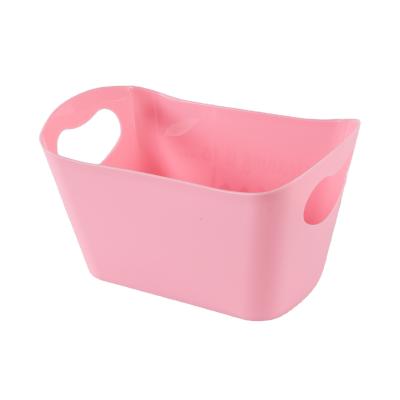 China Viable Home Accessories Plastic Basket Living Room Bathroom Storage Basket for sale