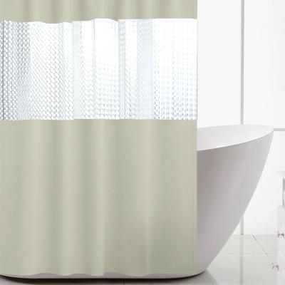 China Sustainable 3D PEVA Bathroom Shower Curtain Mold Proof Bath Shower Curtain for sale