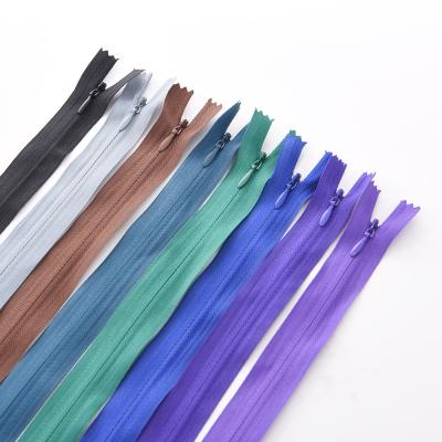 China Wholesale Custom Invisible Cloth Tape Nylon Zipper C/E A/L Water Drop Puller for sale