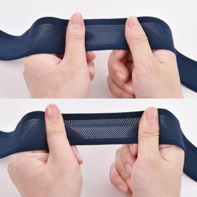 China Wholesale Custom Workable Elastic Soft Wave Elastic Webbing Knitting Strap Band For Waistband for sale