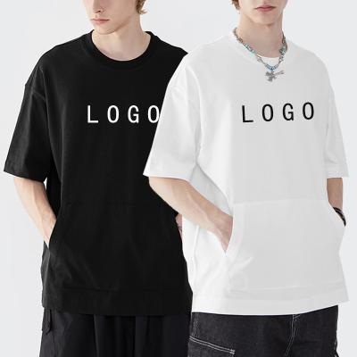 China 2022 100% QUICK DRY 100% Off Shoulder T-shirts Dropped Oversized Heavy T-shirt Unisex Cotton T-shirt Cotton T-shirt for sale