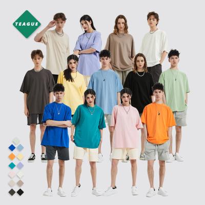 China 2022 Plain Men's Anti-Wrinkle T-shirts Men's Vintage T-shirt Drop Shoulder T-shirt Oversized T-shirt Blank T-shirts for sale