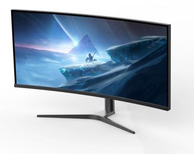 Cina IPS 34 pollici Curved Ultrawide Monitor 21:9 Ergonomica 1440p 165hz Gaming Monitor in vendita