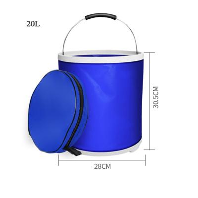 China Recyclable Folding Bucket, Compact Portable Folding Water Container, Great for Hiking, Travel, Car Wash, Garden, Camping Fishing for sale