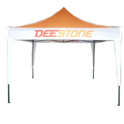 China FEAMONT Waterproof CUSTOM Cheap Steel Folding Gazebo Tent 10x10 Trade Show Canopy Tent With Corner Protector for sale