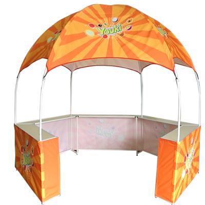 China FEAMONT Trade Show CUSTOM MADE Outdoor Hexagon Foldable Kiosk Dome Tent For Sale for sale