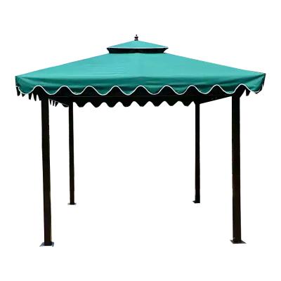 China High Quality Morden Party Yard Villa Garden Tourist Community Outdoor Roof 3*3M Luxury Aluminum Garden Gazebos for sale