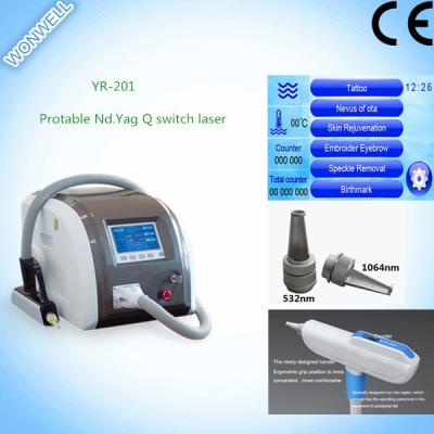 China protable Q.switch Nd.yag laser machine for tattoo removal for sale