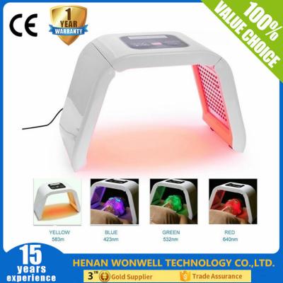 China 2017 Hottest light 4 color led face mask light korean skin care machine for sale