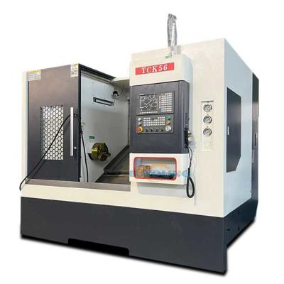 China TCK56 China high precision metal slant cnc lathe machine 750mm1000mm 1500mm for sale