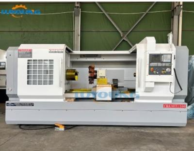 China CNC draaibank platte bed machine aangedreven toren CK6163x1500mm Afstand tussen twee centra Te koop