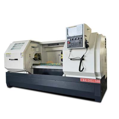 Китай CK6150 750/1000/1500mm расстояние между двумя центрами GSK или FANUC Flat Bed CNC Lathe Machine продается