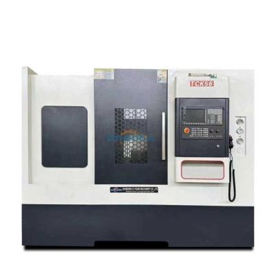 China 3 Kiefer Manual Chuck TCK56 750mm Bank Mini kleine horizontale Drehmaschine GSK CNC Steuerung zu verkaufen